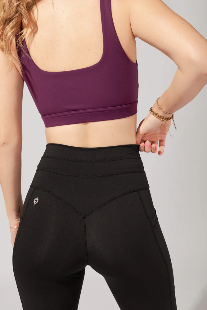 Cargo Legging with Pockets - Black - Image 7