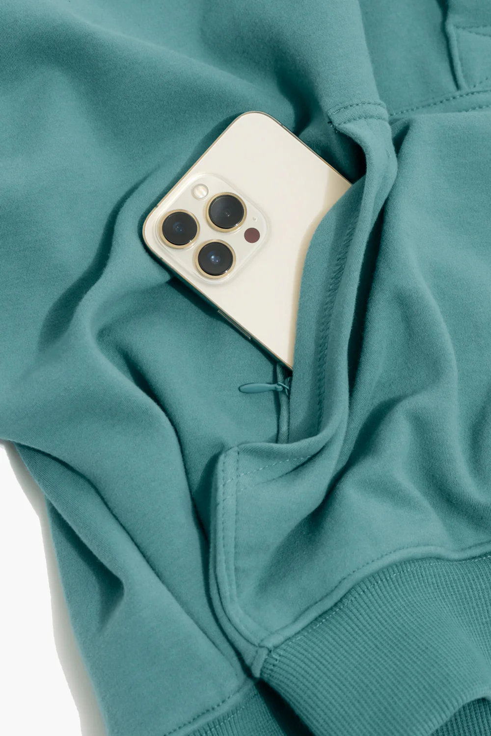 Ooey Gooey Half Zip Sweater - Turquoise - Image 11